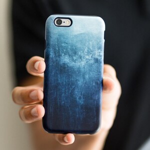 Blue Ombre Grunge Phone Case for Google Pixel 10 9 8 Pro 7 6 XL Tough Case for Guys Gift for Him image 3