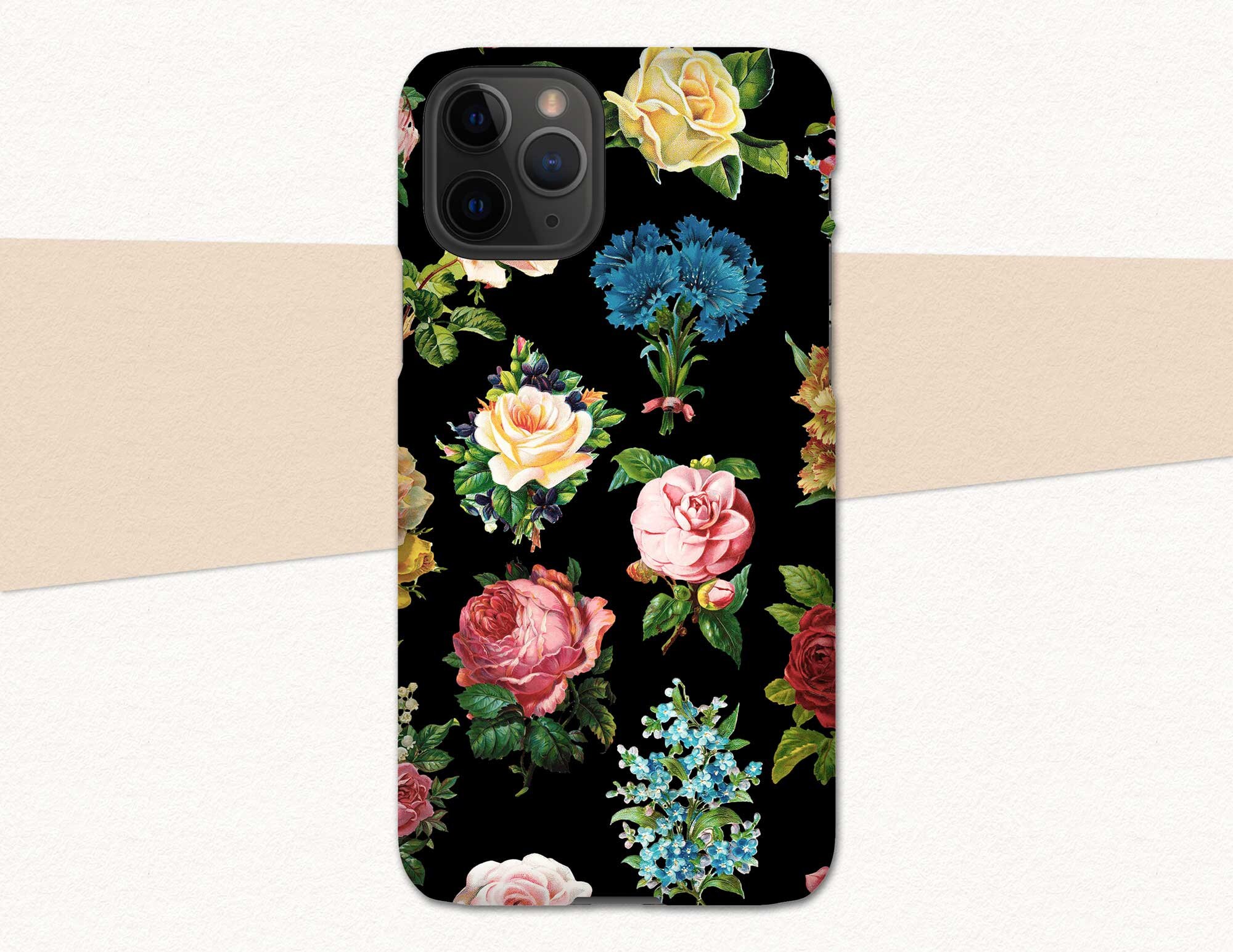 Vintage Flower Iphone 11 Phone Case Floral Iphone 11 Pro Case Etsy
