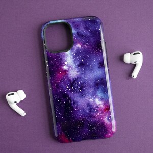 Purple Outer Space Google Pixel Phone Case for Google Pixel 10 9 8 Pro 7 6 XL Celestial Star Design image 2
