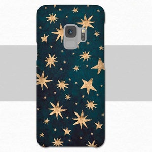 Grüne Sterne Galaxy S21 Handyhülle Galaxy S20 Plus Hülle Star S9 Hülle S10 Plus Hülle Galaxy S8 Hülle Galaxy S7 Note 8 9 10 20 dunkel Teal Bild 2