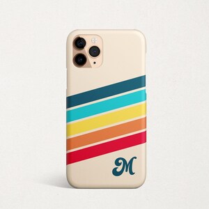 Retro Stripes Samsung Galaxy S26 S25 S24 FE S23 Plus Ultra S22 S21 S20 Striped Beige Blue Red Orange image 1
