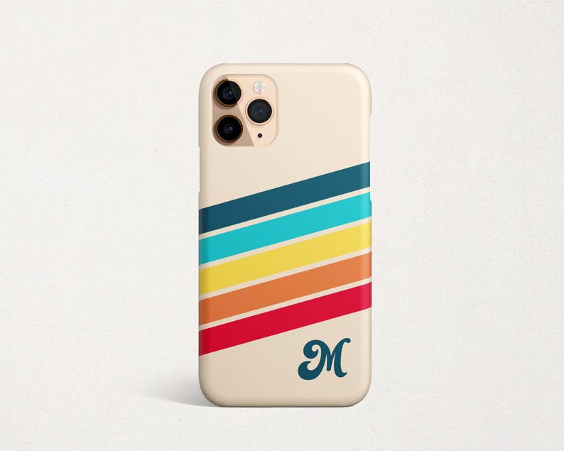 Retro Stripes Samsung Galaxy S26 S25 S24 FE S23 Plus Ultra S22 S21 S20 Striped Beige Blue Red Orange image 1