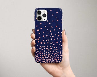 Rose Gold Google Pixel Phone Case Confetti Pixel Case Blue Google Pixel 10 9 XL 9a 8 Pro 7 6 Cute Pink and Blue Pattern