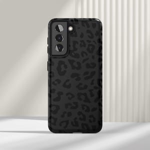 Black Leopard Print Samsung Galaxy Phone Case | Note 20 Ultra Note 10 Plus 9 8 Galaxy A32 A52 A72 A51 5G A71 5G A70 A50 A90 A41 A51