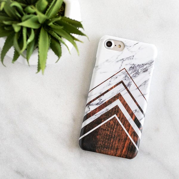 Phone Case for iPhone 8, iPhone X Case Wood, iPhone 8 Case Marble, iPhone 7 Phone Case, iPhone 6S Case, iPhone 8 Plus Geometric, iPhone SE 6