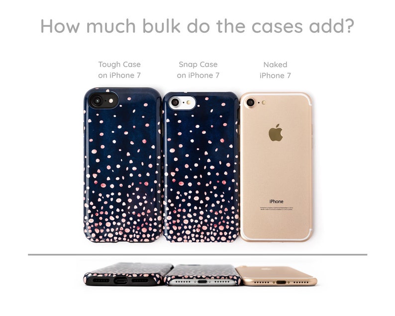 Blue Gold Phone Case, Stars Phone Case, iPhone 6S Case, Blue iPhone 7 Case Plus iPhone SE Case, Galaxy S7 Case S10 Note 9 iPhone X, iPhone 8 image 9