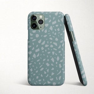 Terrazzo Pattern Google Pixel Phone Case for Google Pixel 9 XL 9a 8 Pro 7 6 5  Muted Green Blue Print Fun Summer Pattern