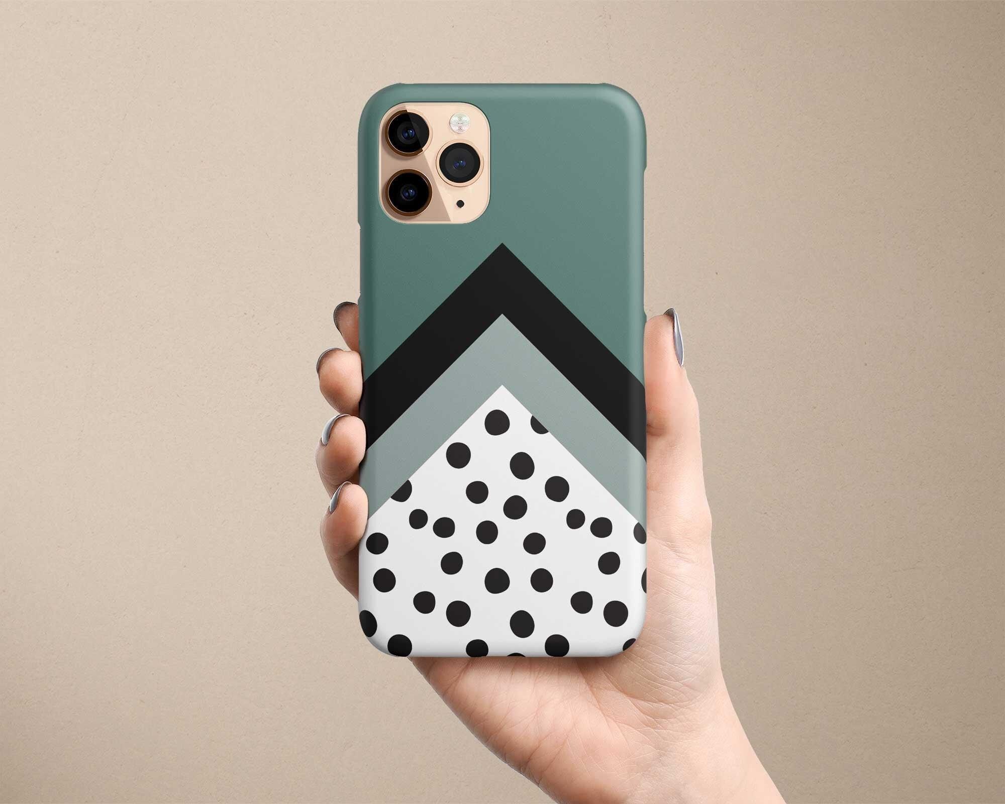Abstract Chevrons iPhone SE Case 2020 Aesthetic iPhone 7 Case Phone Cover 12 Pro 8 Plus iPhone 6 Case XS iPhone 11 Pro Max Spots Green Spots