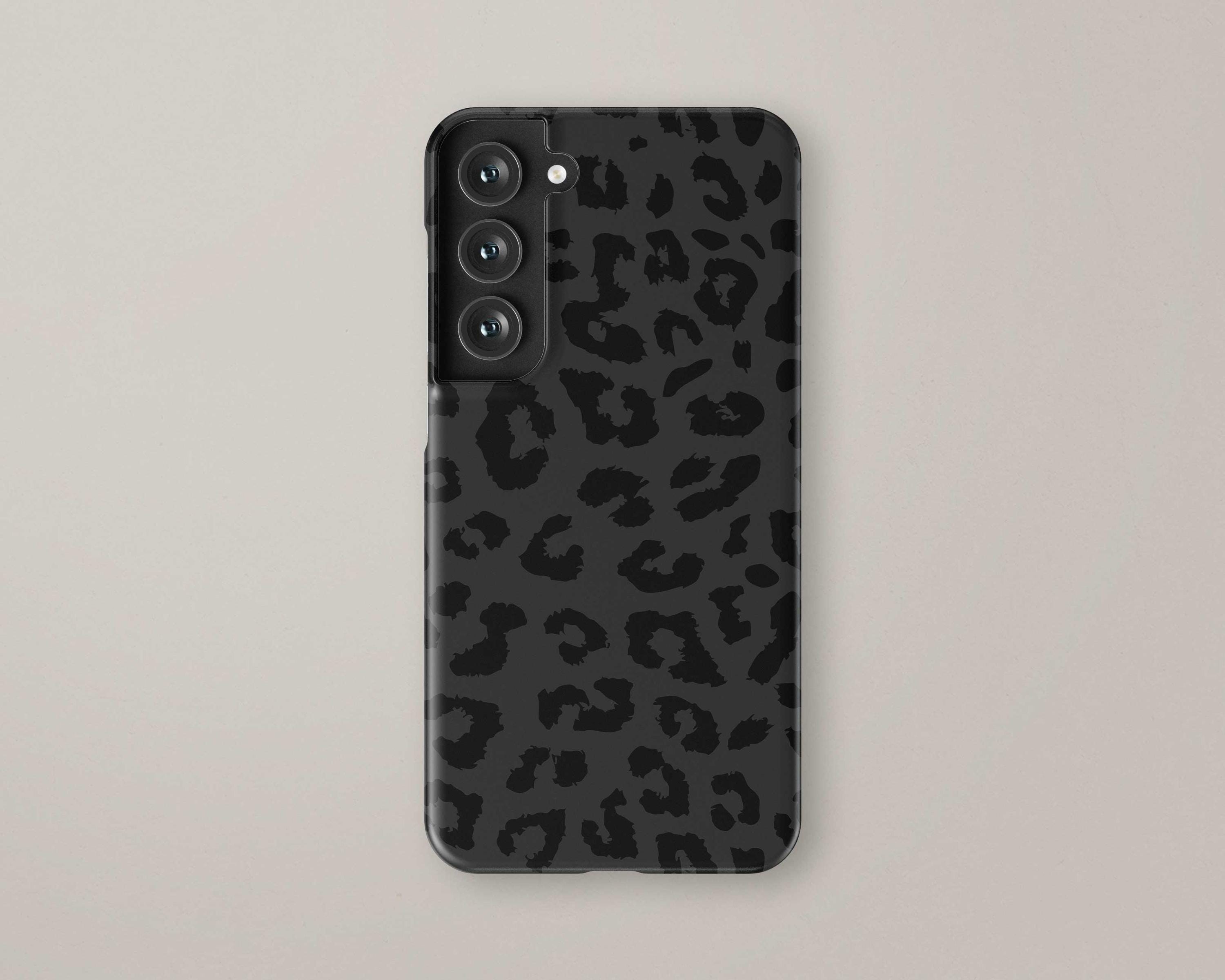 Subtle Black Leopard Print Phone Case for Samsung Galaxy S25 S24 FE S23  Plus Ultra S22 S21 S20 Dark Grey Cheetah Pattern Tough Case - Etsy