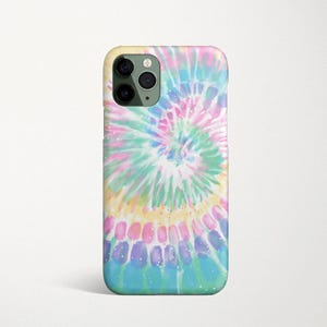 Rainbow Tie Dye Phone Case for Samsung Galaxy S25 S24 FE S23 Plus Ultra S22 S21 S20 Spiral Pattern image 1