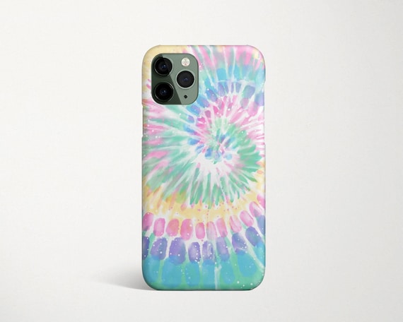 Rainbow Tie Dye Phone Case for Samsung Galaxy S25 S24 FE S23 Plus Ultra S22 S21 S20 Spiral Pattern