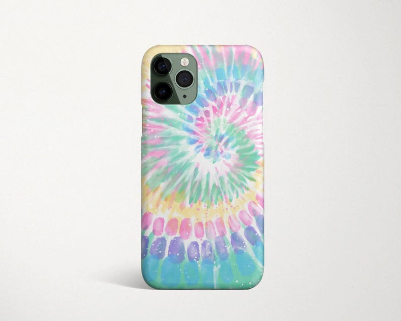 Rainbow Tie Dye Phone Case for Samsung Galaxy S25 S24 FE S23 Plus Ultra S22 S21 S20 Spiral Pattern image 1