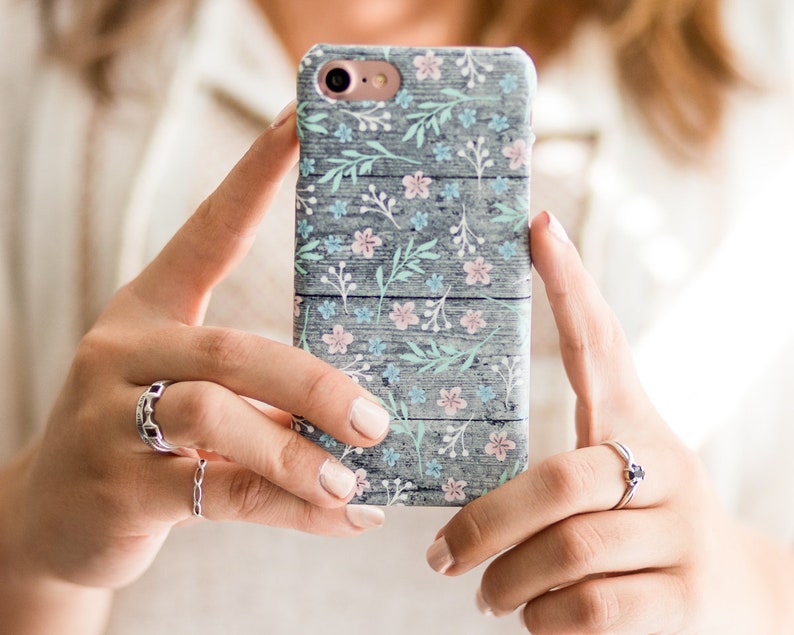 Gray Wood Floral Google Pixel 2 Phone Case Original Google Etsy