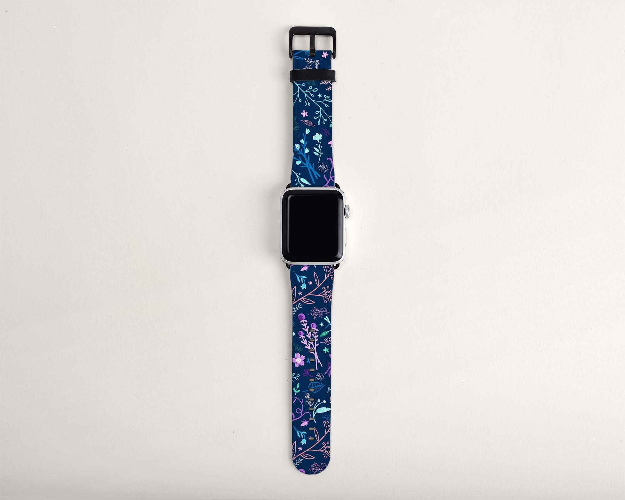 Sparkl floral 38 Apple Watch band size XS I believe 38/40/41mm Floral Watch Band, Compatible With Apple Watches  main image 3