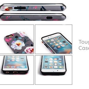 Pink Marble iPhone 8 Plus Case, iPhone 6 Plus Marble Case, iPhone 6 Case Marble, Pink iPhone 6S Plus, iPhone 7, iPhone SE Case Marble image 4