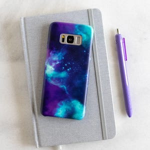 Google Pixel Case Outer Space Blue Purple Phone Case for Google Pixel 9 XL 9a 8 Pro 7 6 5  Celestial Case Aqua Stars