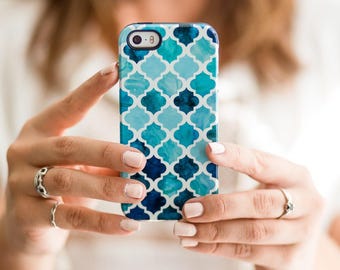 Moroccan Google Pixel 2 Case, Watercolor Pixel Case, Blue Pixel XL Case, Watercolor Pixel XL 2 Case, Blue Pixel Case, Moroccan Pattern Case