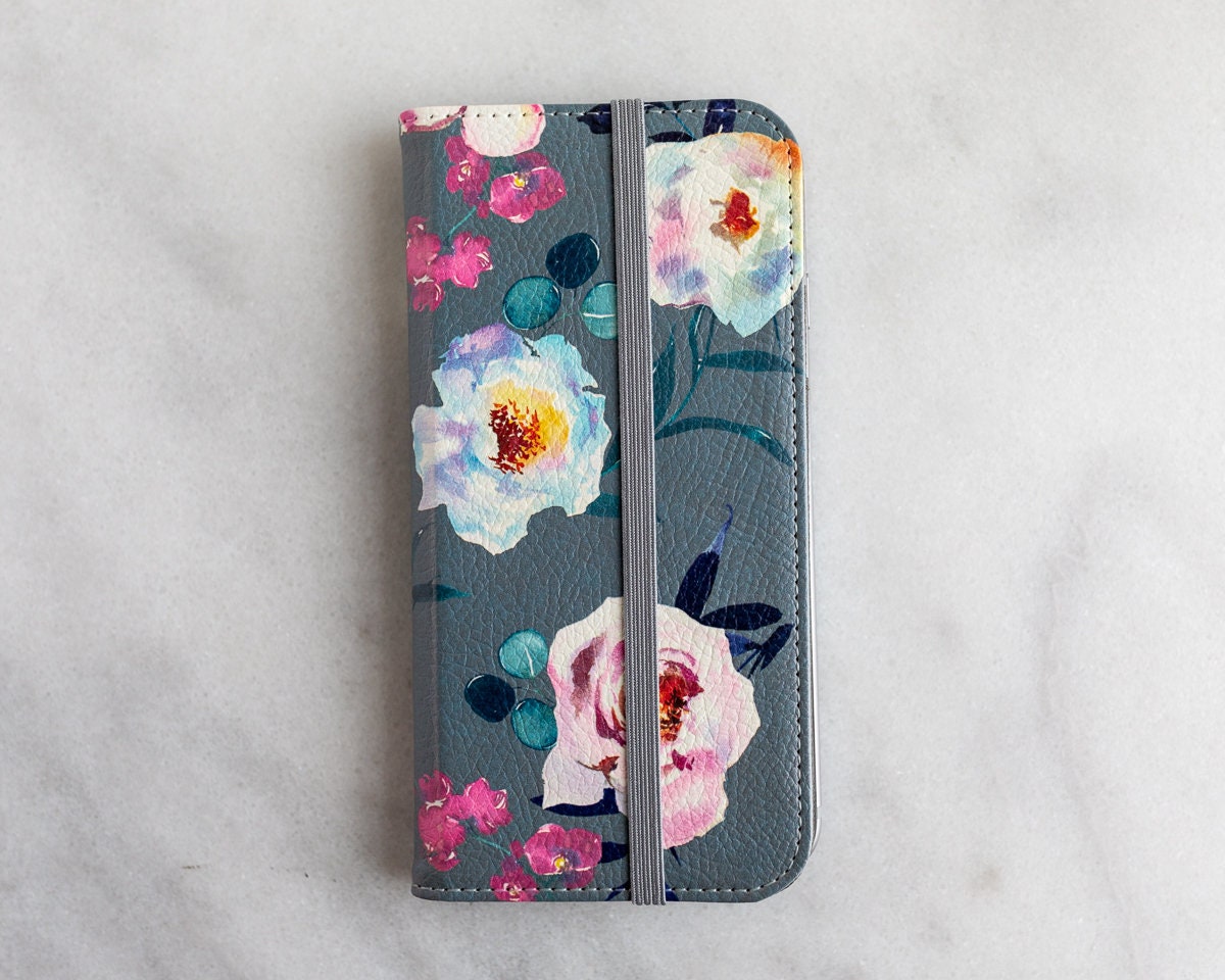 Floral wallet phone case Clearance