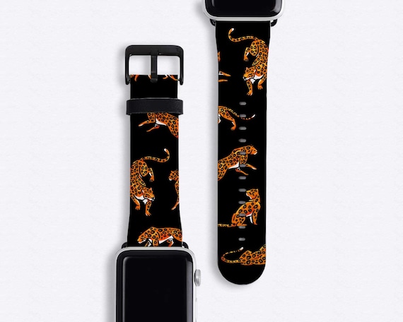 Cheetah Apple Watch Strap Leopard Apple Watch Band 38mm 40mm 42mm 44mm Faux Leather Apple Iwatch Band Series 4 3 2 1 Cheetah Print Cat Band Etsy UK