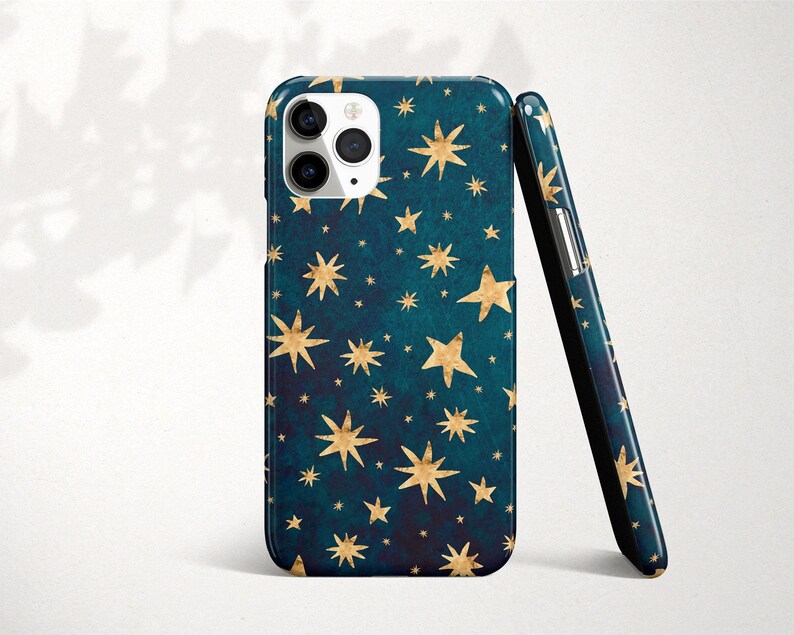Google Pixel Case with Stars Blue Green Google Pixel 10 Pro 9 8 Pro 7 6 XL Teal Celestial Star image 1