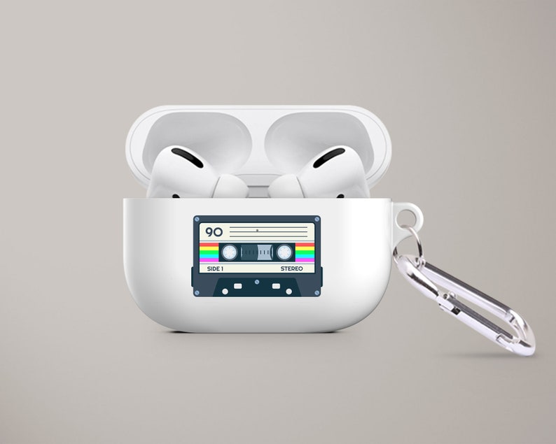 Cute Vintage Cassette Tape Airpod Case With Keychain for Etsy