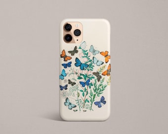Vintage Butterfly Print iPhone SE Case Retro Butterflies iPhone 8 Case Phone Cover iPhone 7 Plus iPhone 6S Case iPhone 11 Pro Max XR Case 6