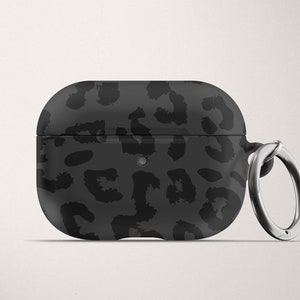 Black Cheetah Print AirPod Case for Airpods Pro Hard Cover 