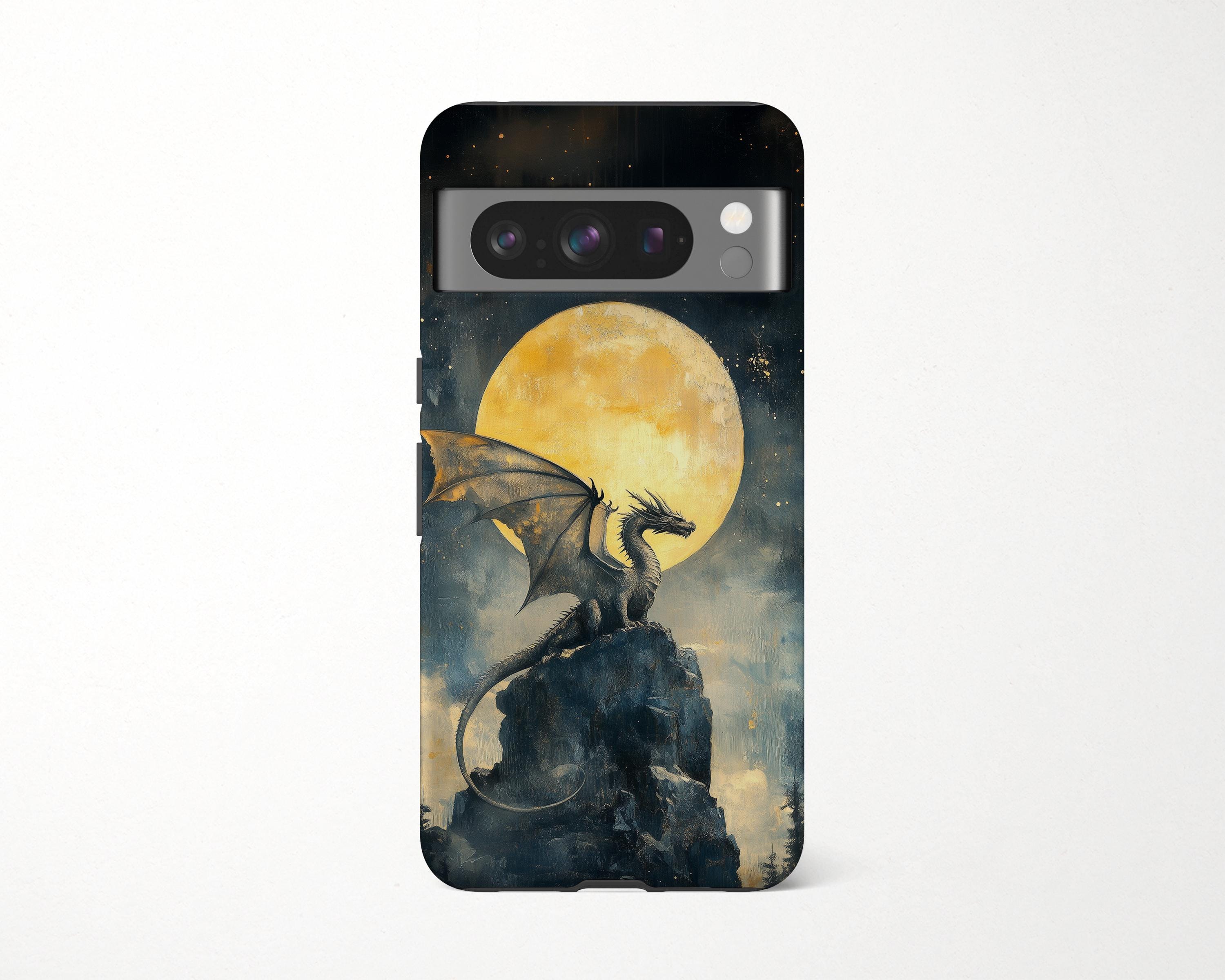 Dragon Phone Case for Google Pixel 10 9 XL 9a 8 Pro 7 6 Full Moon