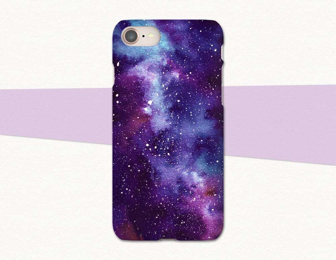 Purple Galaxy iPhone X Case Hard Case for iPhone 8 Outer Space