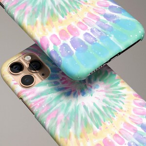 Rainbow Tie Dye Phone Case for Samsung Galaxy S25 S24 FE S23 Plus Ultra S22 S21 S20 Spiral Pattern image 2