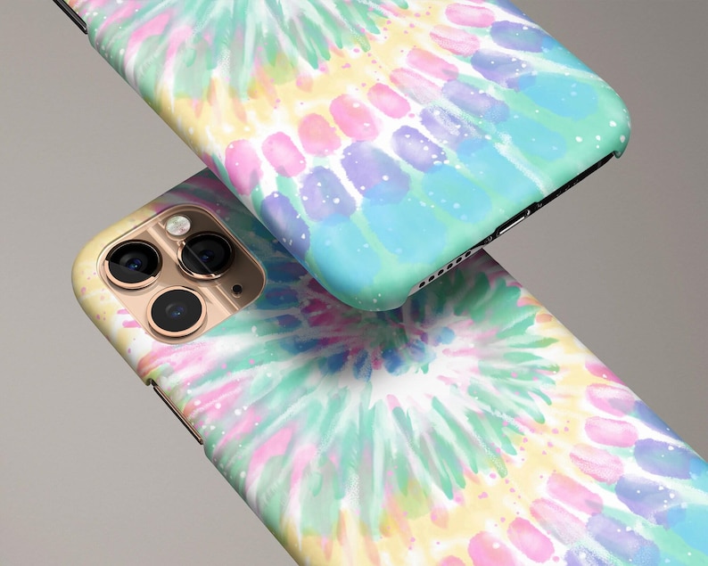 Rainbow Tie Dye Phone Case for Samsung Galaxy S25 S24 FE S23 Plus Ultra S22 S21 S20 Spiral Pattern image 2