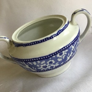 Antique Wedgwood England Plum Blossom Replacement Sugar Bowl