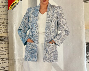 1987 See & Sew 5575 Sizes 14, 16, 18 Misses' Jacket Top Skirt Sewing Pattern