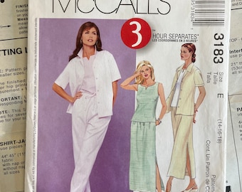 McCall's 2001 Sewing Pattern: Misses' Jacket, Top, Pants, Skirt (Sizes 14-18)