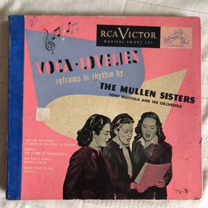 Vintage 1940s 78 RPM Record Set: Mullen Sisters, Tony Mottola Orchestra