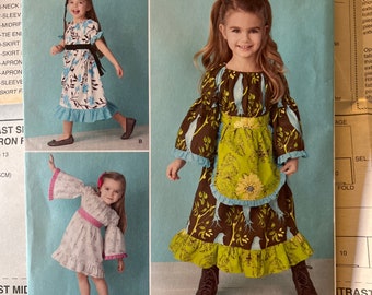 2013 Simplicity Sizes 1/2, 1, 2, 3 Toddler Girls' Dresses Sewing Pattern