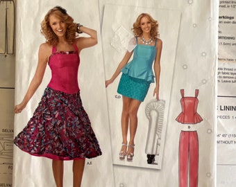 2013 New Look 0178 Sizes 4 - 16 Misses' Skirts, Top, Pants Sewing Pattern
