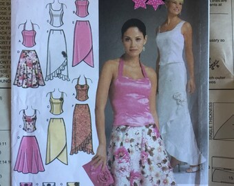 Simplicity Sewing Pattern 4990: Misses' Evening Tops, Skirts, Purse (Sizes 6-12)