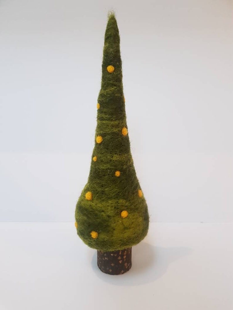 Needle felted Christmas tree/ felt tree ornament/ nordic Etsy