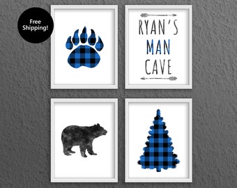 Reversible Striped Bears Bear Die-cuts From Modern Blue Striped Quilt Bear Die-cuts From Cutter Quilt Cutter Quilt Bears Set of 6