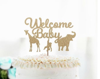 Safari Baby Shower Cake Topper Etsy Safari Baby Shower Cake Topper Etsy