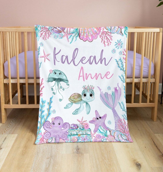Mermaid crib blanket online