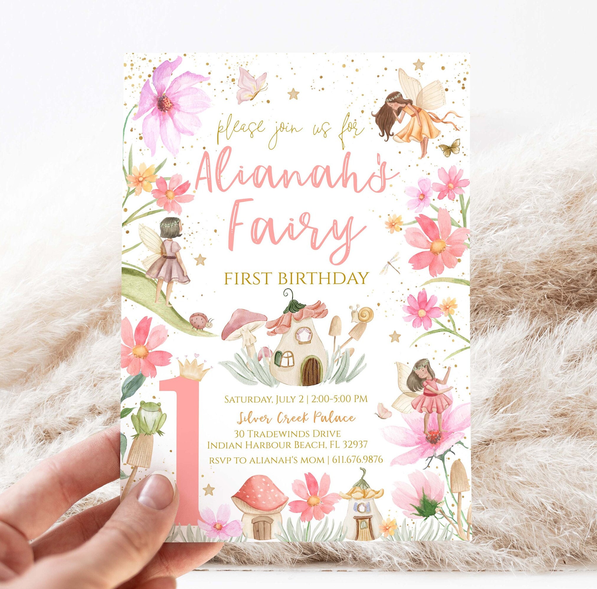 Magical Fairy Matching 5x7 Invitation Envelopes