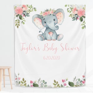 Baby Shower Backdrop Hot Air Balloon Baby Girl Pink Elephant Step Repeat Banner Party Our little peanut is on her way Step and Repeat Baby Shower Backdrop Hot Air Balloon Baby Girl Pink Elephant Step Repeat Banner Party Our little peanut is on her way Step and Repeat