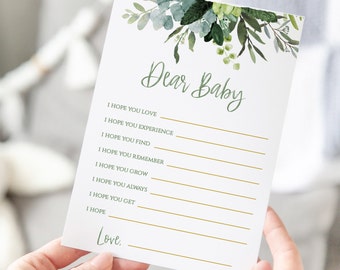 Safari Dear Baby Game , Printable for a Gender Neutral Shower, zoo animal baby shower game - Sa2020