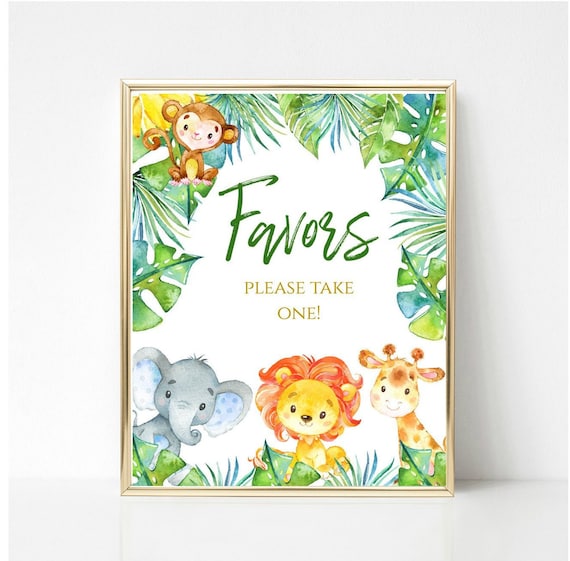animal baby shower favors