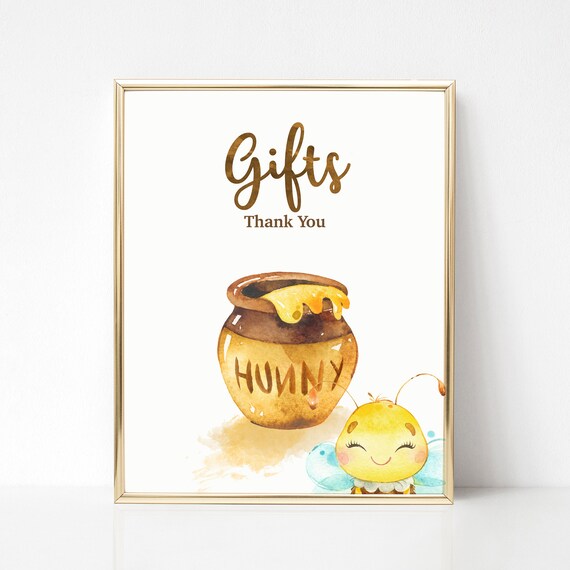 Bee Baby Shower Gifts Sign Bumble Bee Genderneutral Baby Etsy