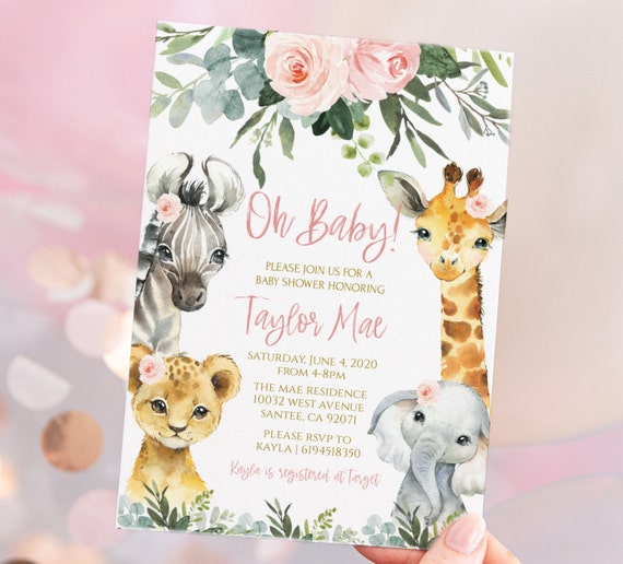 Etsy jungle store baby shower
