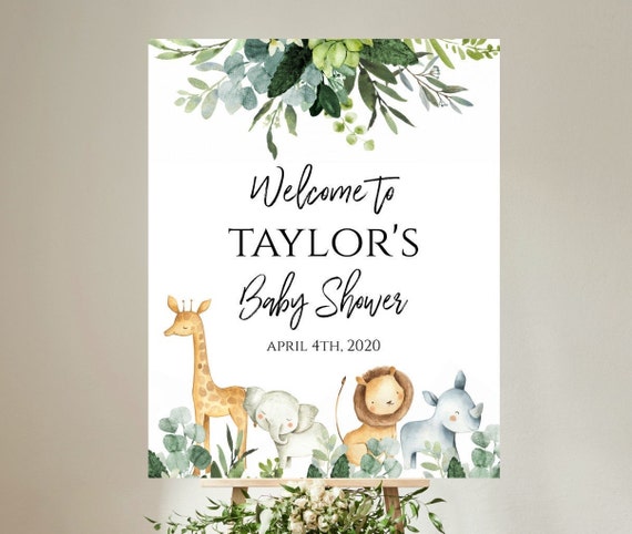Etsy jungle sale baby shower