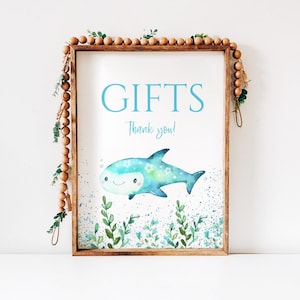 Podmorskie prezenty na baby shower, cyfrowy druk, plażowy baby shower, drukowany baby shower, neutralny pod względem płci motyw, letnie dziecko SEA14